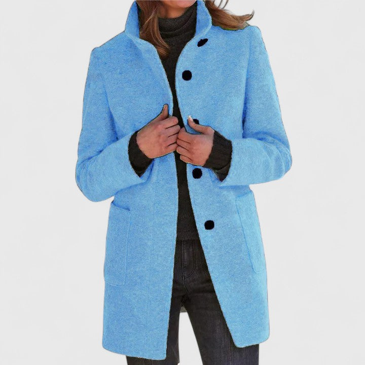Classic Wool-Blend Coat