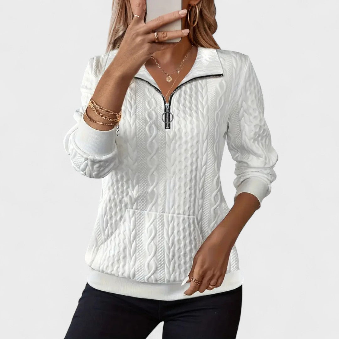 Long-Sleeve Knit Sweater