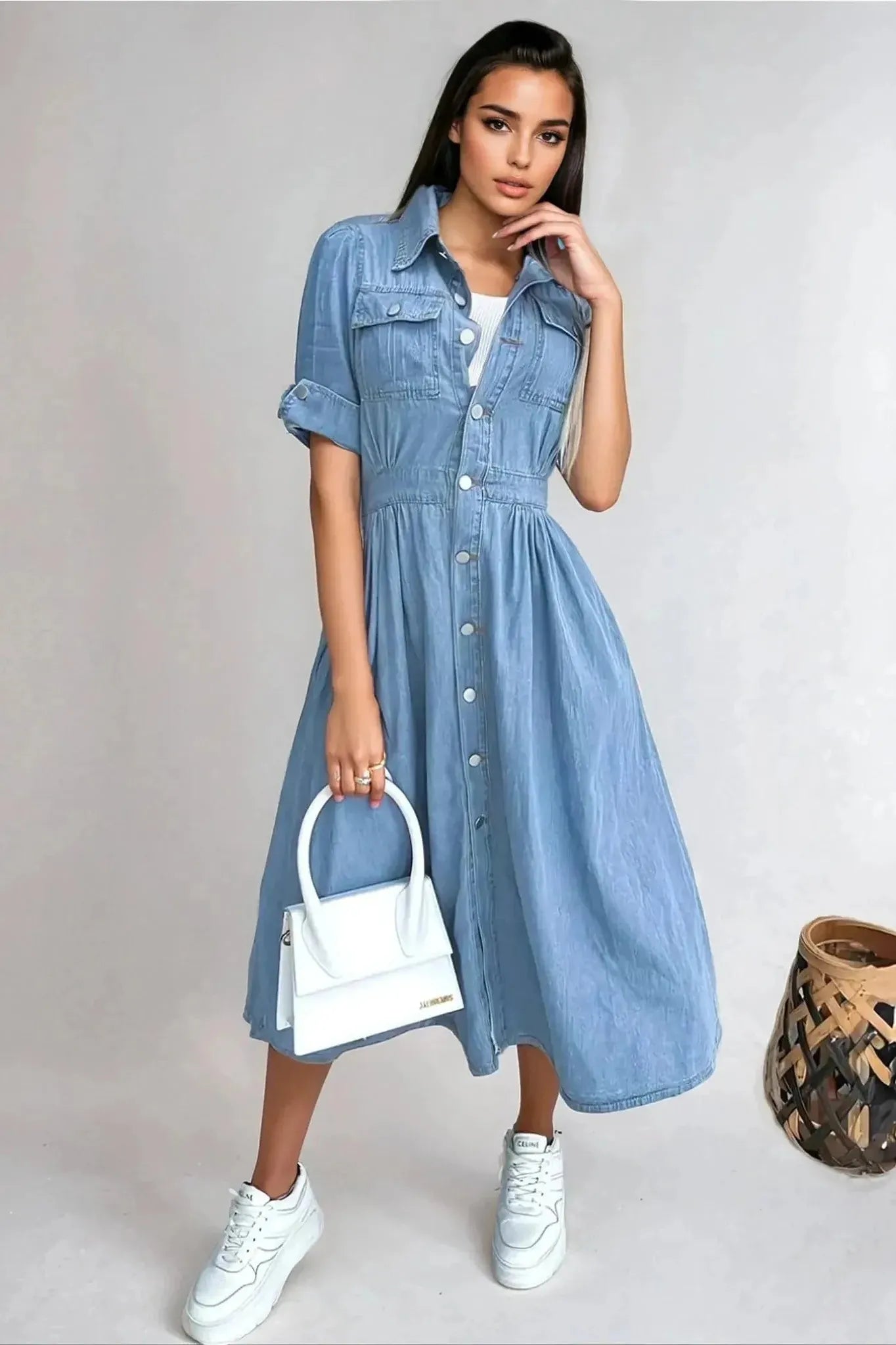 Sienna Luxe Denim Dress