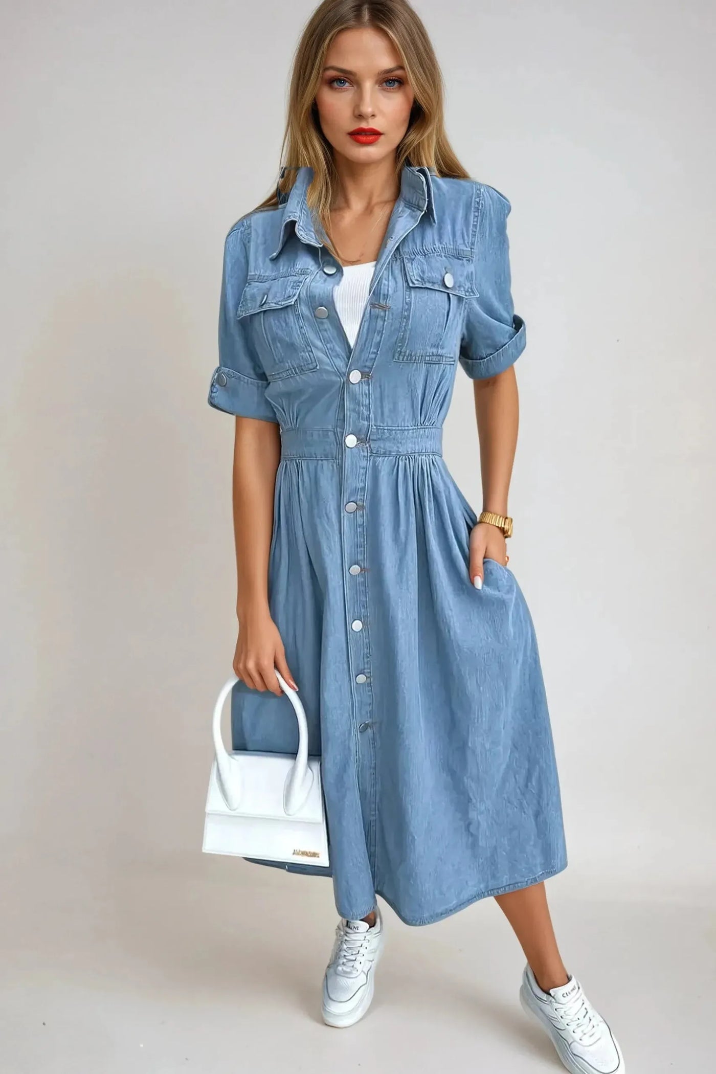 Sienna Luxe Denim Dress