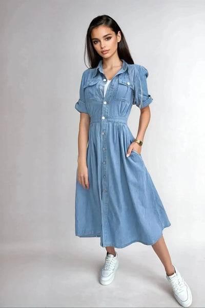 Sienna Luxe Denim Dress
