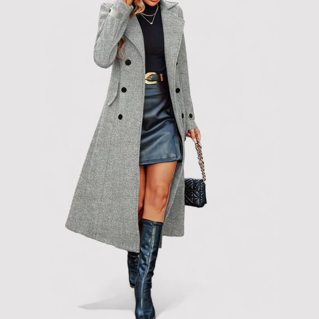 Double-Breasted Long Coat