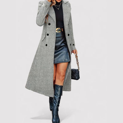 Double-Breasted Long Coat
