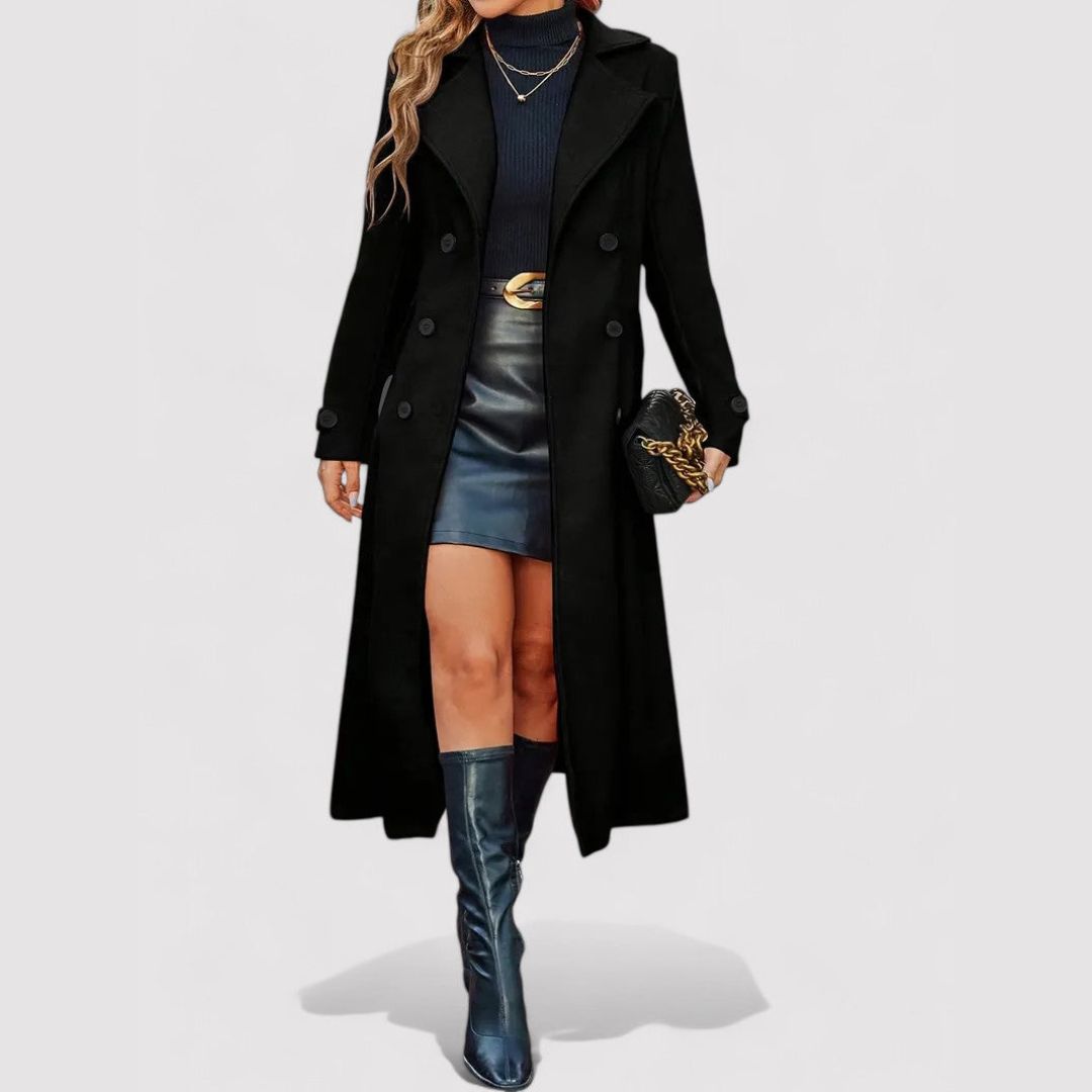 Double-Breasted Long Coat