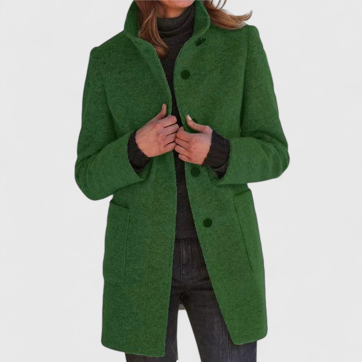 Classic Wool-Blend Coat