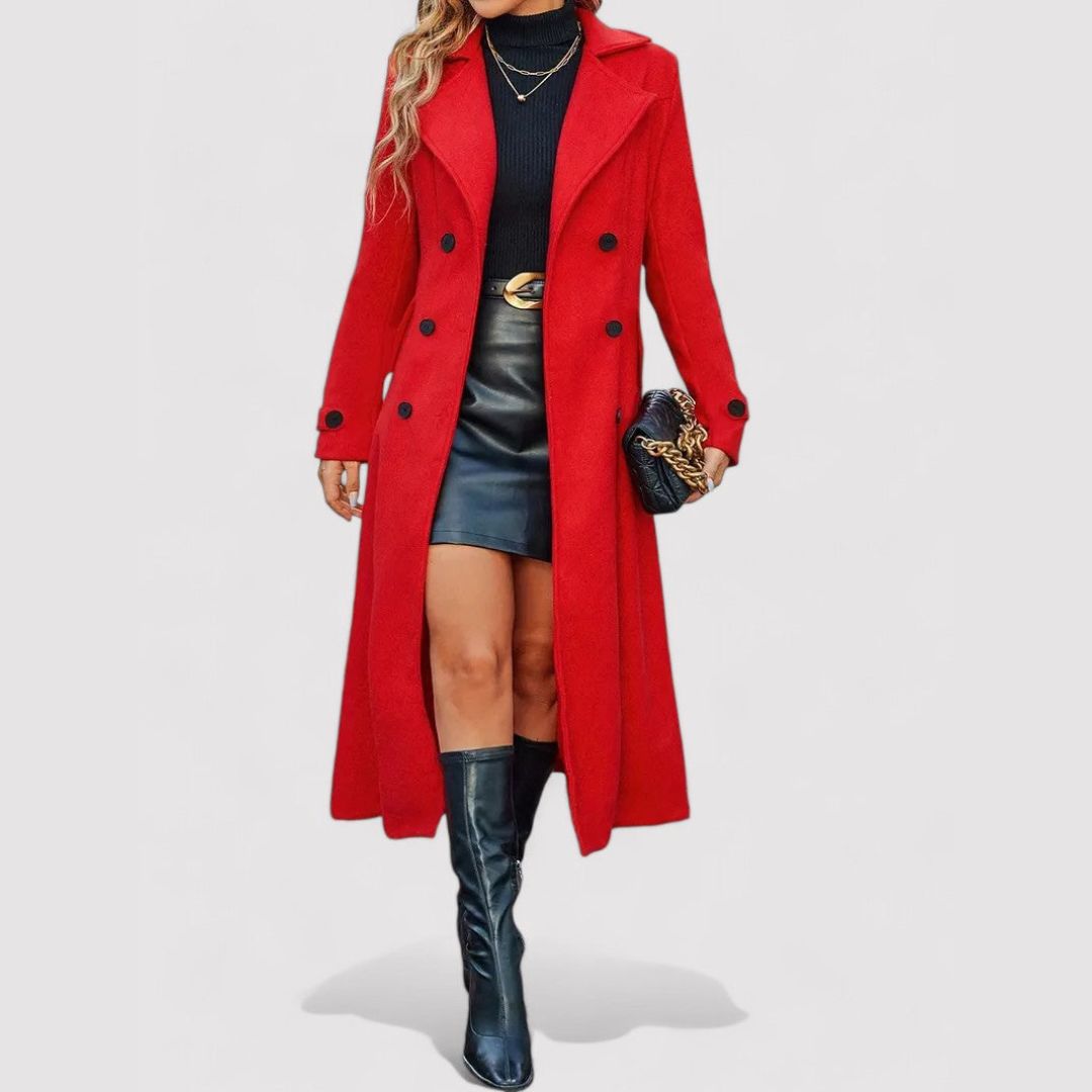 Double-Breasted Long Coat