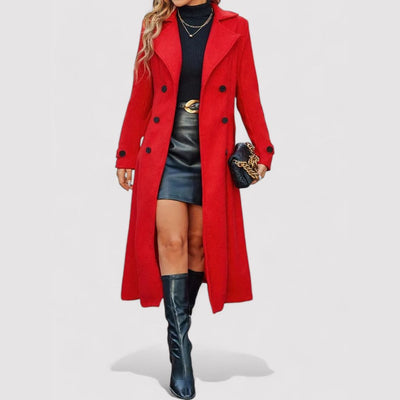 Double-Breasted Long Coat