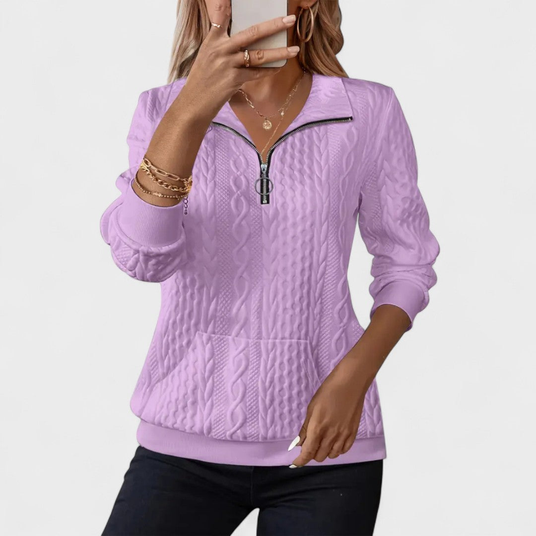 Long-Sleeve Knit Sweater