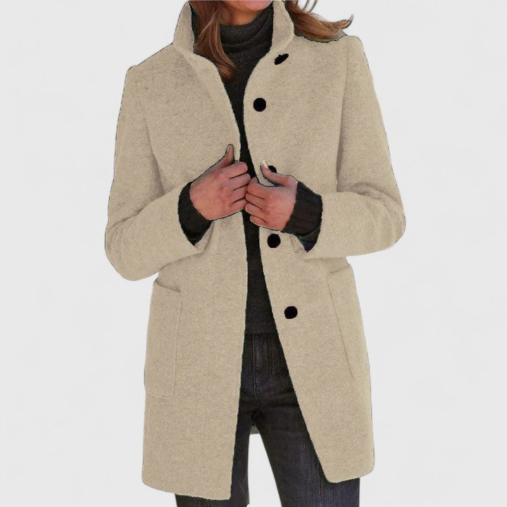 Classic Wool-Blend Coat