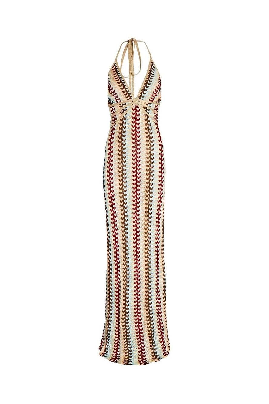 Boho Knit Maxi Dress