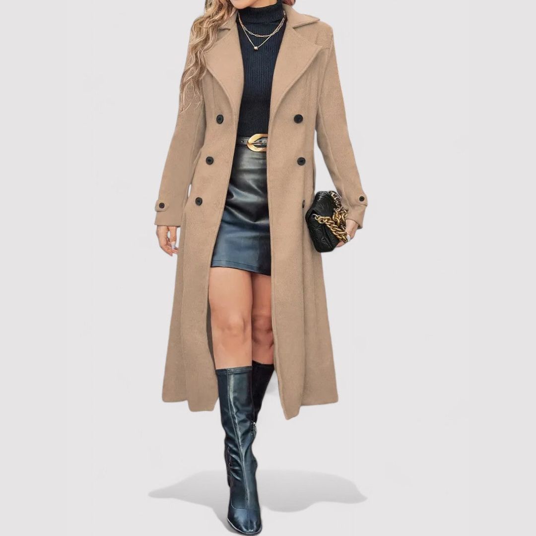 Double-Breasted Long Coat