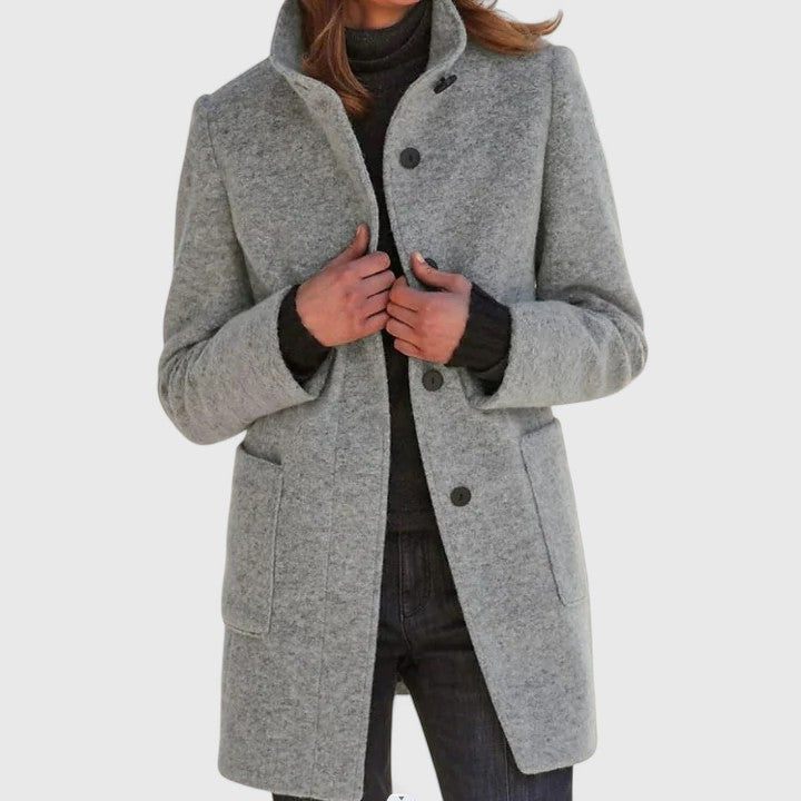 Classic Wool-Blend Coat