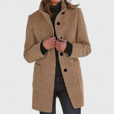 Classic Wool-Blend Coat