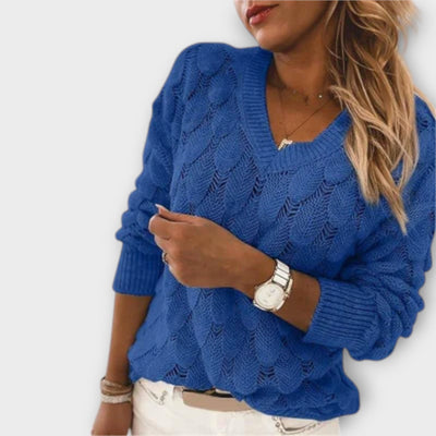 Classic V-Neck Knit Sweater